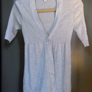 XS light grey cardigan short sleeve
